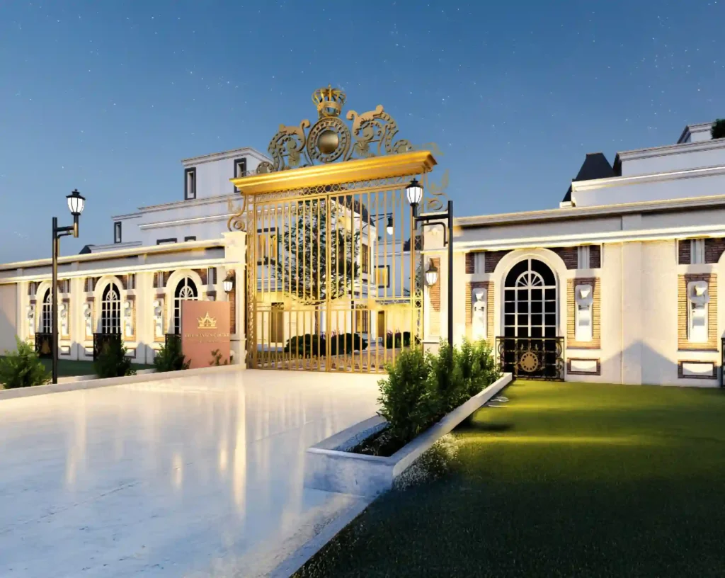 Grand entrance gate for premium villas and plots gated community